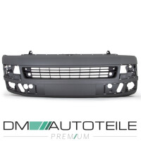 Stoßstange vorne genarbt dunkelgrau+Gitter für VW