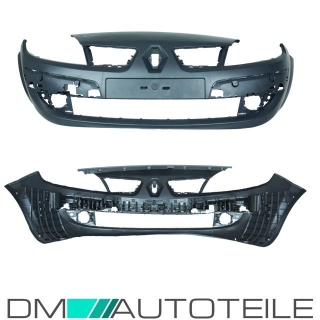 Renault Scenic II Front Bumper 06-09 paintable with accessories
