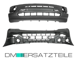 BMW X5 E53 Front Bumper 00-03 with preparation for headlamp washer / park assist primed