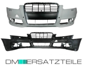 Audi A6 4F Facelift Front Bumper 08-11 primed ready for Park assist / headlamp washer