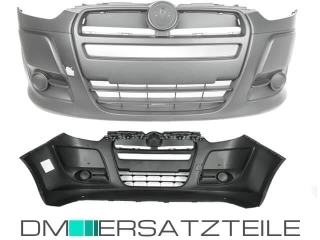 Fiat Doblo II Cargo Front Bumper 10-15 black without fog lights