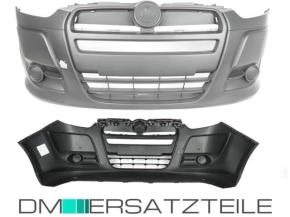 Fiat Doblo II Cargo Front Bumper 10-15 black without fog...