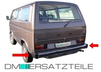 VW T2 T3 box-type transporter rear Bumper black 79-91 2