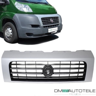 Kühlergrill Gitter vorne Silber passt für Fiat Ducato 250 ab 06-14 alle Modelle