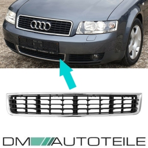 Stoßstangen Gitter vorne mitte für Audi A4 B6 8E Limousine / Avant ab 2000-2004