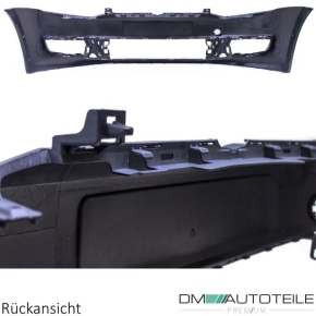 VW Polo 6R Front Bumper 09-14 primed without park assist / headlamp washer