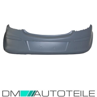 Opel (Vauxhall) Corsa D rear Bumper 06-11 primed without park assist only for 3-door models