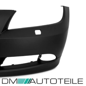 BMW E90 E91 Saloon / Estate Front Bumper ready for headlamp washer without park assist 05-08 primed