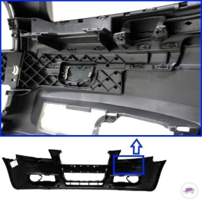 Audi A3 8P /8PA Single Frame Front Bumper 03-08 + assembly kit