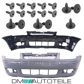 Set VW Polo 6N2 Front Bumper primed 98-01 incl. Assembly kit