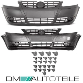 Set VW Fox Type 5Z1 Front Bumper black without fog lights...