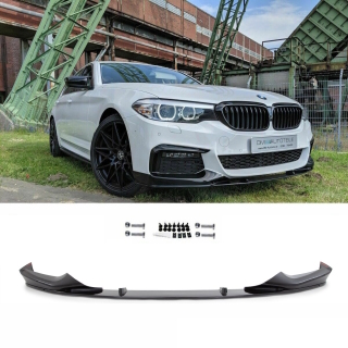 PERFORMANCE Front Spoiler Splitter Black Gloss LIP fits on BMW 5-Series G30 G31 M-Sport
