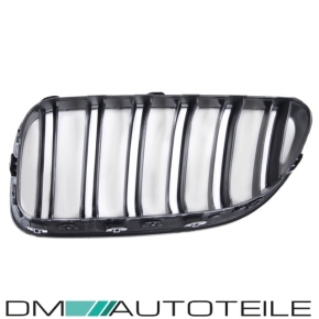 Doppelsteg Kühlergrill SET hochglanz Schwarz passt für BMW 6er F06 F12 F13 M