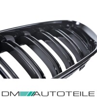 Sport Front Grille Dual Slat kidney black gloss fits on BMW 