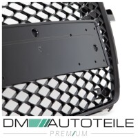 Sport Front Grille Honeycomb Black Gloss fits on Audi A5 8T 