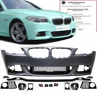 Sport Stoßstange vorne ohne 6x PDC passend für BMW 5er F10 F11 Serie & M-Paket bj. 10-13 + ABE*