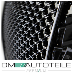 Kühlergrill / Wabengrill für Audi A3 8V auch für S-Line / S3 nicht für RS3 im Wabendesign in Schwarz Glanz