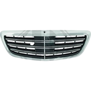 Kühlergrill Chrom Schwarz Nightvision + Distronic passt für Mercedes S-Klasse W222 ab 14-20