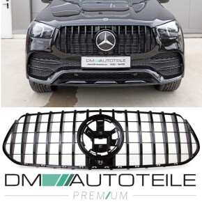  Grille black gloss fits on Mercedes GLE AMG Line V167 up 2018 to Sport-Panamericana GT