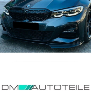 Sport Performance Black Matt Front Spoiler Splitter Lip fits BMW 3-Series G20 G21 M-Sport