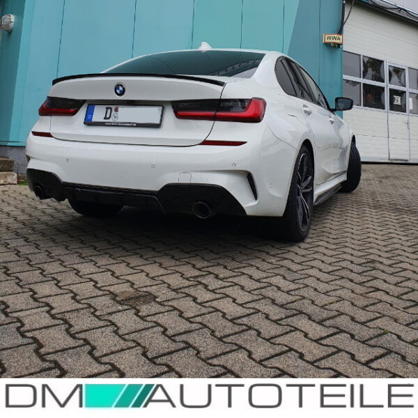Heckdiffusor BMW 5er Evo Heckdiffusor Schwarz Glanz Lackiert Passt Für BMW 5er G30 G31 M Paket Nicht M5 Cs Heckeinsatz M-Paket Schwarz Glänzend