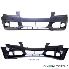 Set Audi A4 B8 Front Bumper Year 07-11 for PDC & SRA + Schrauben