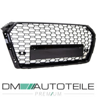 Front Grille Radiator honeycomb black gloss + license plate 