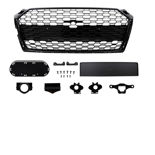 KÜHLERGRILL SPORTGRILL GRAU04 PASSEND FÜR AUDI TT 06-14 SCHWARZ