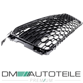 Kühlergrill Grill Wabendesign hochglanz Schwarz lackiert passt für Audi A5 F5 außer RS5