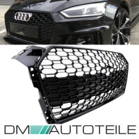 Front Radiator Grille honeycomb black gloss fits Audi A5 B9 