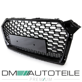 Front Radiator Grille honeycomb black gloss fits Audi A5 B9 F5 without RS5 up 2016