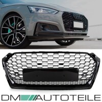 Front Radiator Grille honeycomb black gloss fits Audi A5 B9 