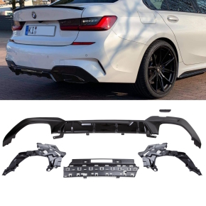Sport-Performance Competition Black Gloss Rear Diffusor M340i  fits on BMW 3-Series G20 G21 M-Sport