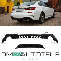 Sport-Performance Black Gloss Rear Diffusor Bumper fits on B