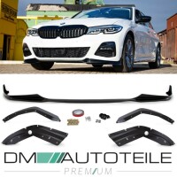 Set Performance Black Gloss Front Splitter Lip Spoiler fits 