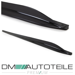 Set Side Blades Skirts decals Extansions Performance black gloss fits on BMW 3-Series G20 G21 M-Sport