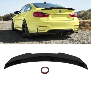 Sport-Performance Rear Trunk Lip Roof Spoiler V-Design Carbon Gloss+ 3M fits on BMW 4-Series F32 also M4