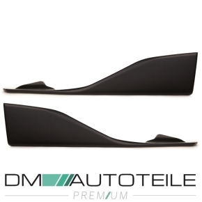 Evo Competition Side Flaps Splitter Black Matt Set left+right fits BMW 2-Series F87 M2 