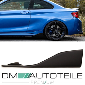 Evo Competition Side Flaps Splitter Black Matt Set left+right fits BMW 2-Series F87 M2 