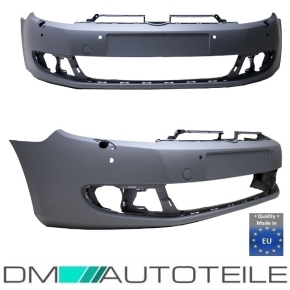VW Golf 6 VI Saloon Front Bumper primed with park assist & headlamp washer 08-12