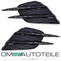 Sport-Frontspoiler Splitter Set black+grille fits on Mercede