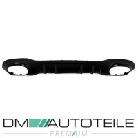  Sport Rear Diffusor + tail pipes black gloss Set fits on Me