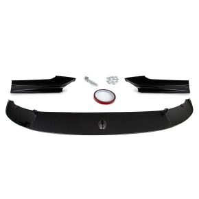 Sport-Performance Frontspoiler / Frontschürze 3-teilig für BMW 5er F10 / F11 mit M-Paket in Schwarz Glanz