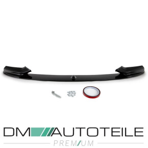 Sport-Performance Frontspoiler / Frontschürze 3-teilig für BMW 5er F10 / F11 mit M-Paket in Schwarz Glanz
