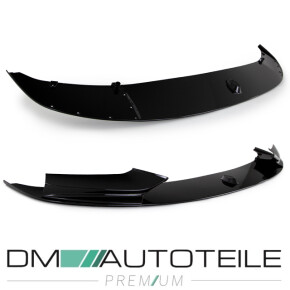 Sport-Performance Frontspoiler / Frontschürze 3-teilig für BMW 5er F10 / F11 mit M-Paket in Schwarz Glanz