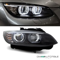 Xenon Headlights U LED Angel Eyes black DRL D1S/H3 fits on B