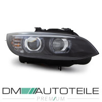 Xenon Headlights U LED Angel Eyes black DRL D1S/H3 fits on B