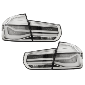 LED Lightbar Rückleuchten SET Weiss Facelift Design passt für BMW 3er F30 Limousine 2011-2015