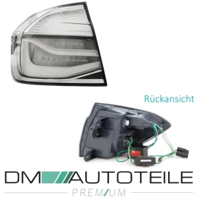 LED Lightbar Rückleuchten SET Weiss Facelift Design passt für BMW 3er F30 Limousine 2011-2015