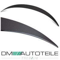 Set ABS Roof Rear Spoiler Lip Carbon Gloss Design +3M fits o
